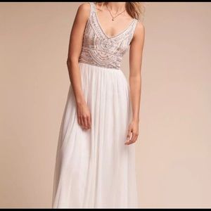 BHLDN Ivory Dress Brand New